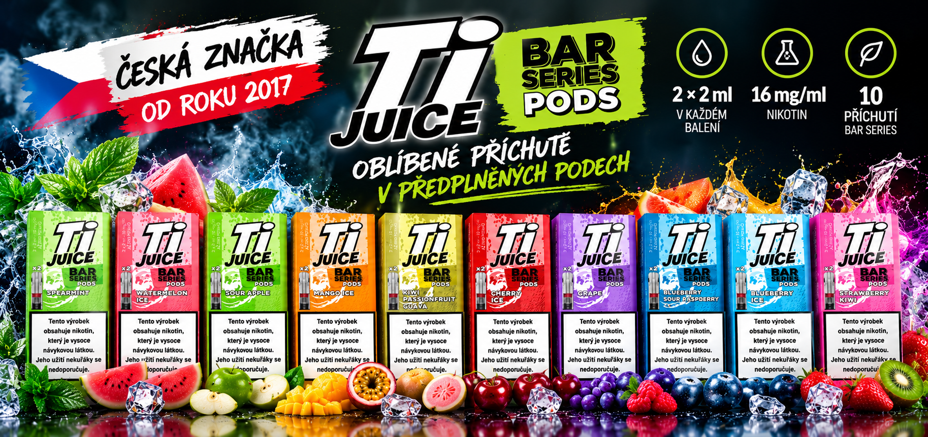 TI JUICE BAR SERIES PODS – předplněné PODy
